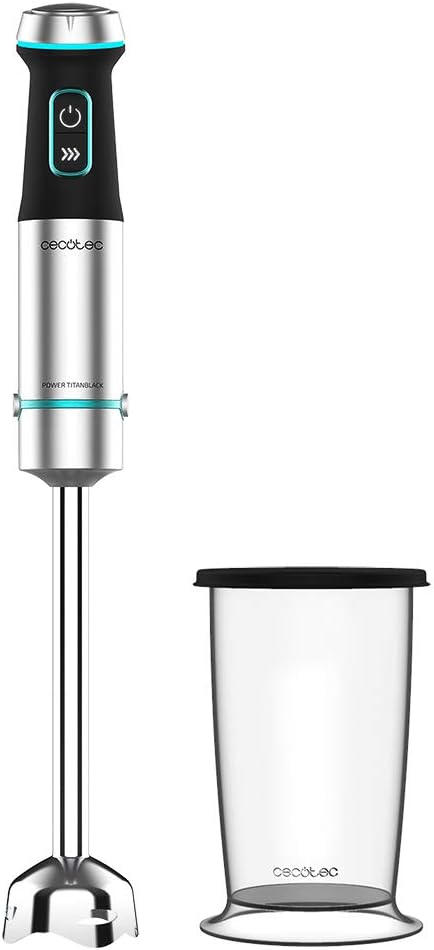 Cecotec Stabmixer Power TitanBlack 1200 XL.1200 W, CrossBlades Technologie mit 4-Klinge-Blättern mit
