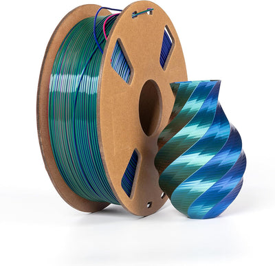 3D Drucker Filament zweifarbig PLA Silk PLA Filament 1.75mm Rainbow (Silk PLA-Tricolor, 3-RGB) 3-RGB