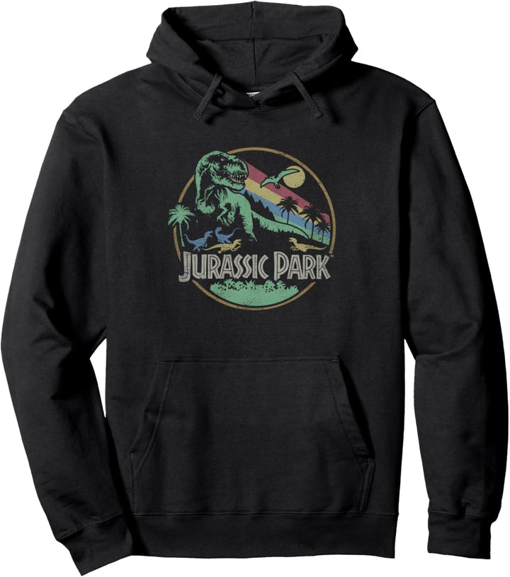 Jurassic Park T-Rex Breakout Logo Pullover Hoodie