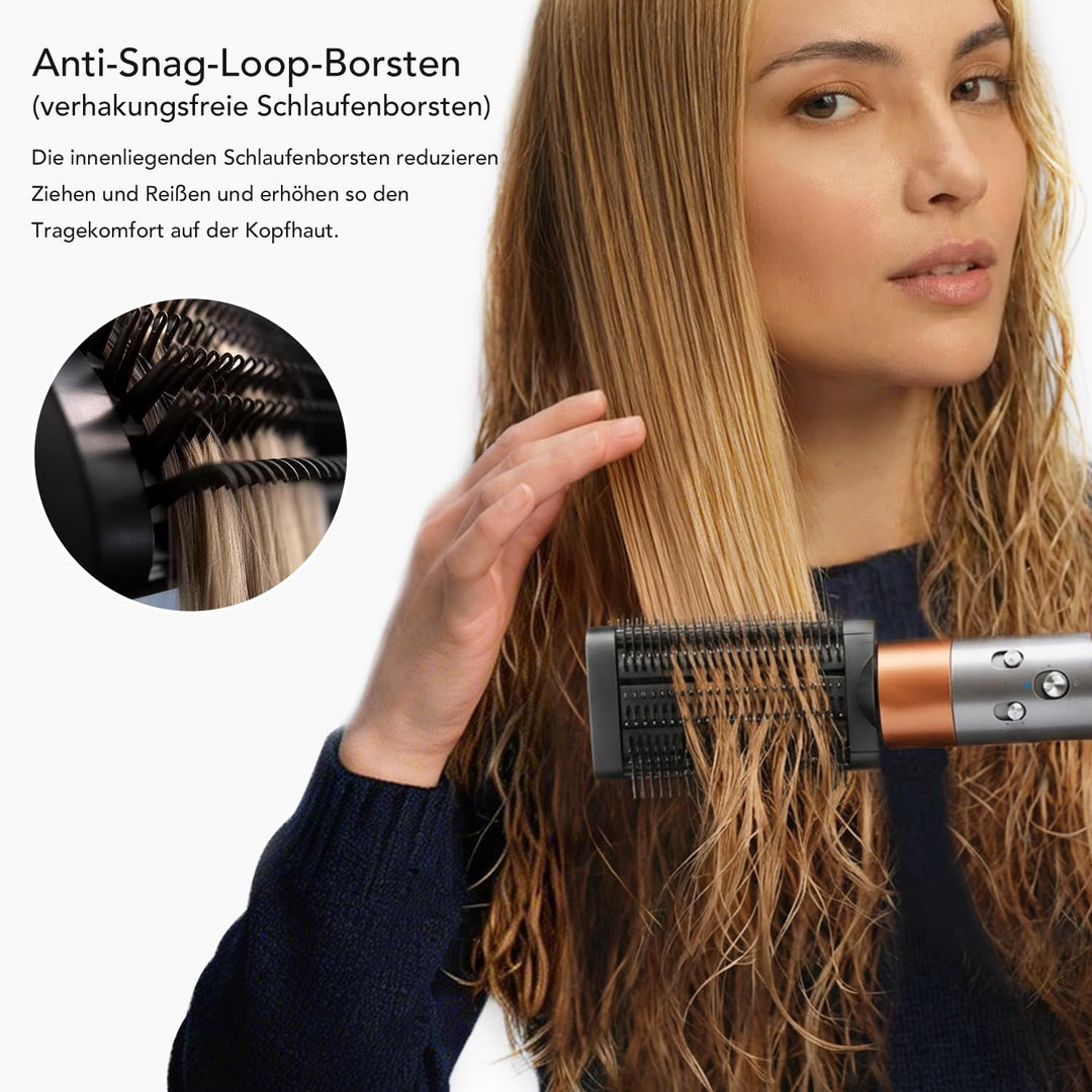 Bürste-Aufsatz für sanftes Styling für Dyson Airwrap, Die neuen Schlaufenborsten sorgen dafür, dass