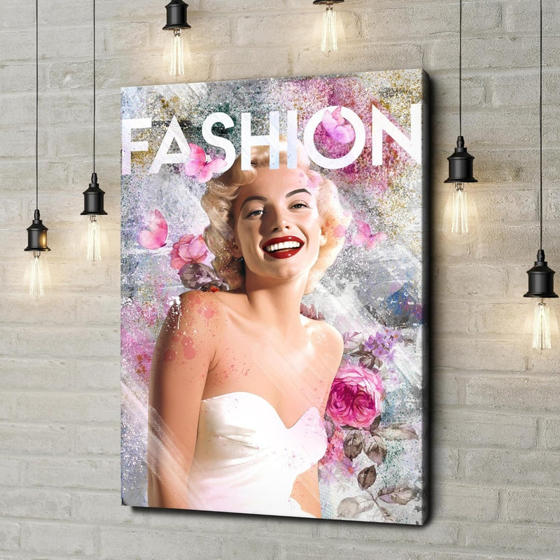 Artmazing | Marilyn Monroe Bild Leinwand | Leinwandbild Hochformat | Coco Chanel Bild | Grosse Bilde