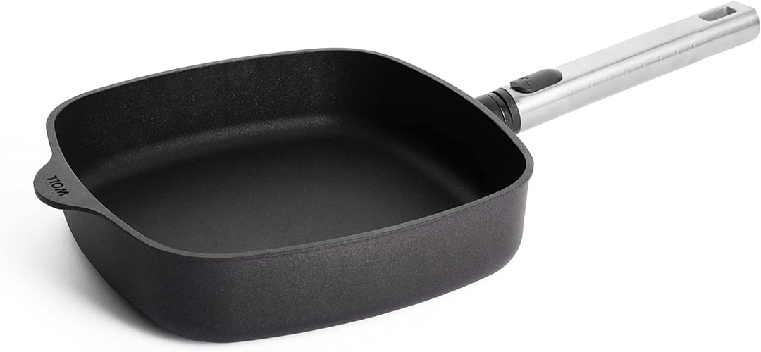 Woll Diamond Logic XR Pro Gusspfanne, viereckig - Induktiv -, 24 cm x 24 cm, 6 cm hoch, mit abnehmba