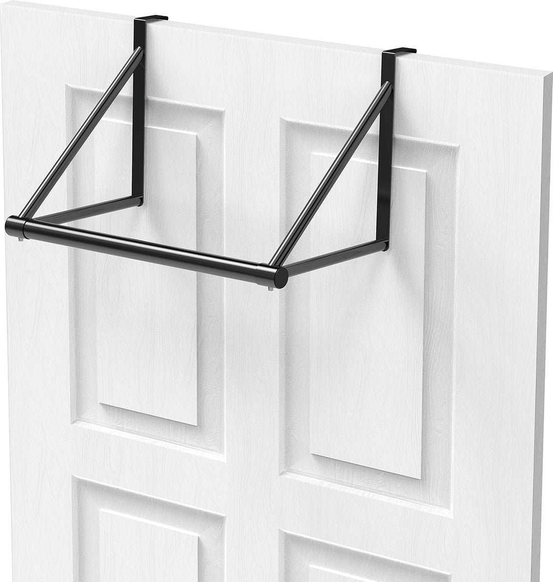 Simple Houseware Über der Tür hängende Kleiderstange, Schwarz, Schwarz