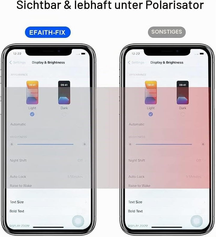 EFAITH für iPhone X Display OLED Ersatz Bildschirm 5,8" Full HD 3D Touchscreen Digitalisierer mit Re