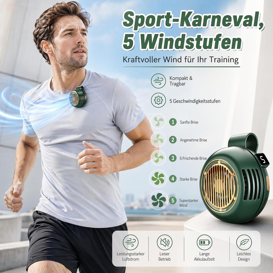 xinrongda Small Clip Ventilator, 2026 Neu Mini Ventilator Mit Clip, Portable Silent Mini Bladeless F