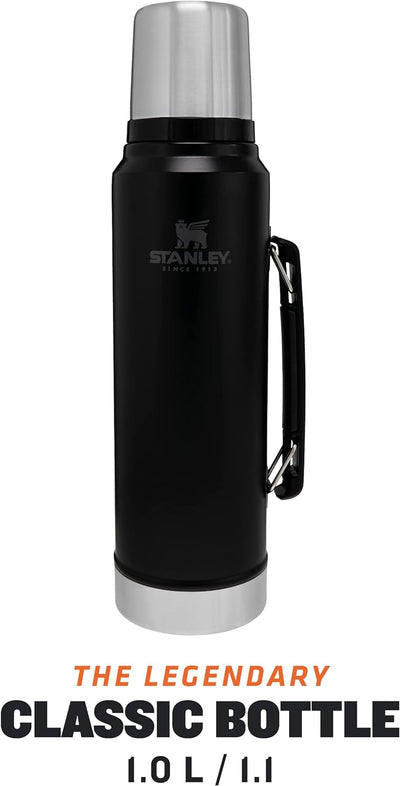 Stanley Classic Legendary Thermosflasche Edelstahl 1L - Thermos Hält 24 Stunden Heiss oder Kalt - Ed