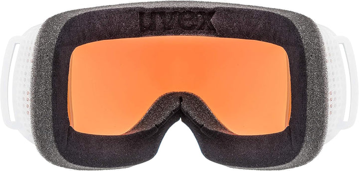 Uvex Unisex Downhill 2000 S Cv Skibrille (1er Pack) Einheitsgrösse white/rose-orange, Einheitsgrösse