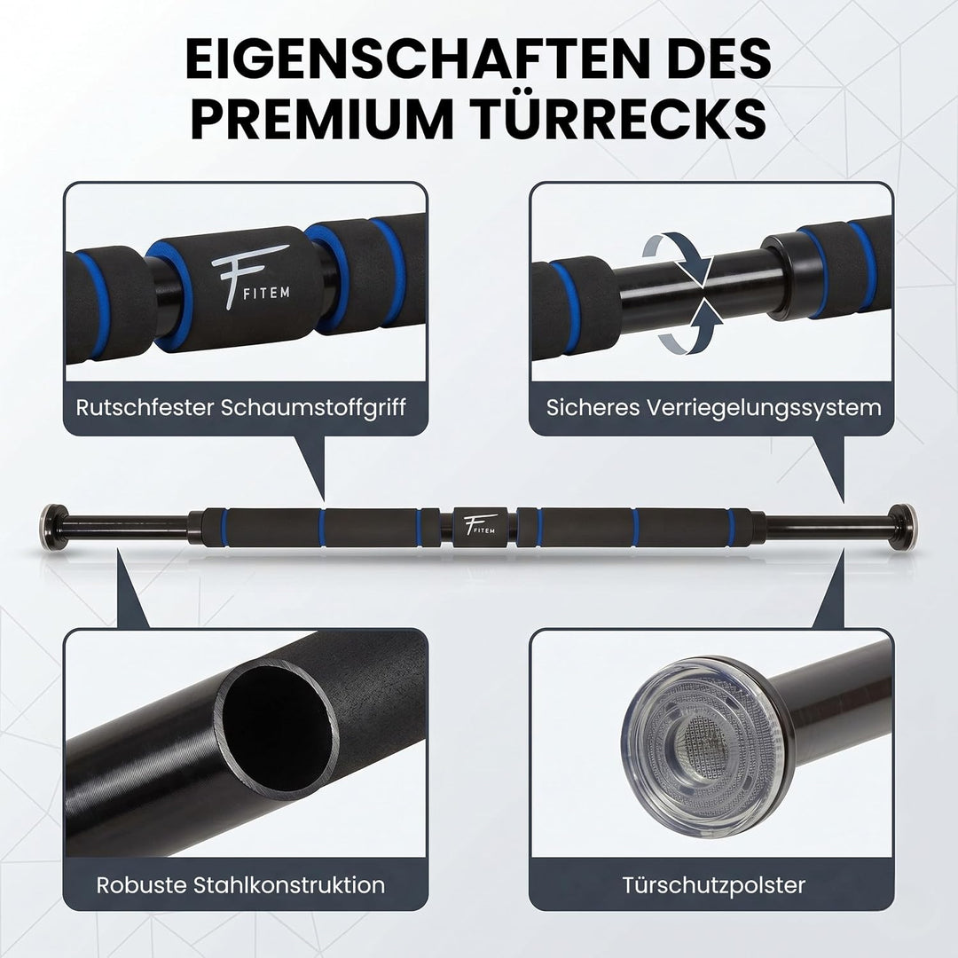 Fitem Zugstange Klimmzugstange für die Tür - Pull up Bar - Chin up Bar - Muskelaufbaustange Oberkörp