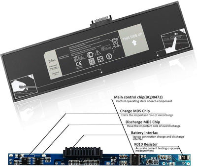 HXFHF VJF0X VT26R XNY66 451-BBGR 0VT26R 451-BBGR 451-12170 Laptop Batterie Ersatz für Dell Venue 11