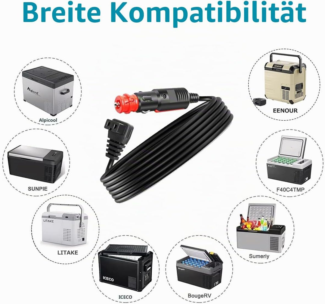 MOTOPOWER MP68992 3.5m tragbar Kühlschränke Verlängerung Power Kabel