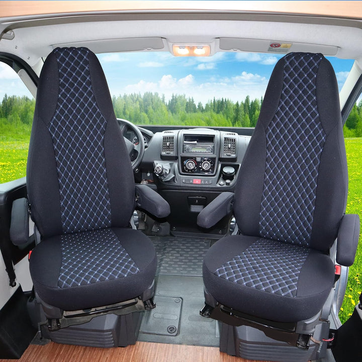 BREMER SITZBEZÜGE Mass Piloten Schonbezüge Sitzbezüge kompatibel mit Wohnmobil Camper Hymer Ducato W