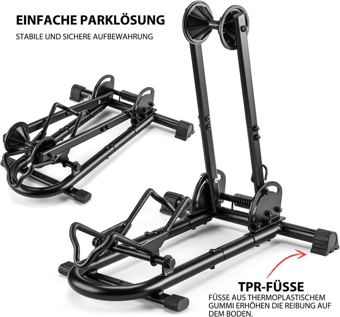 CXWXC Fahrradständer Boden 26 bis 29 Zoll und 650C -700C,Fahrrad Ständer für Ihre Garage,Haus oder F
