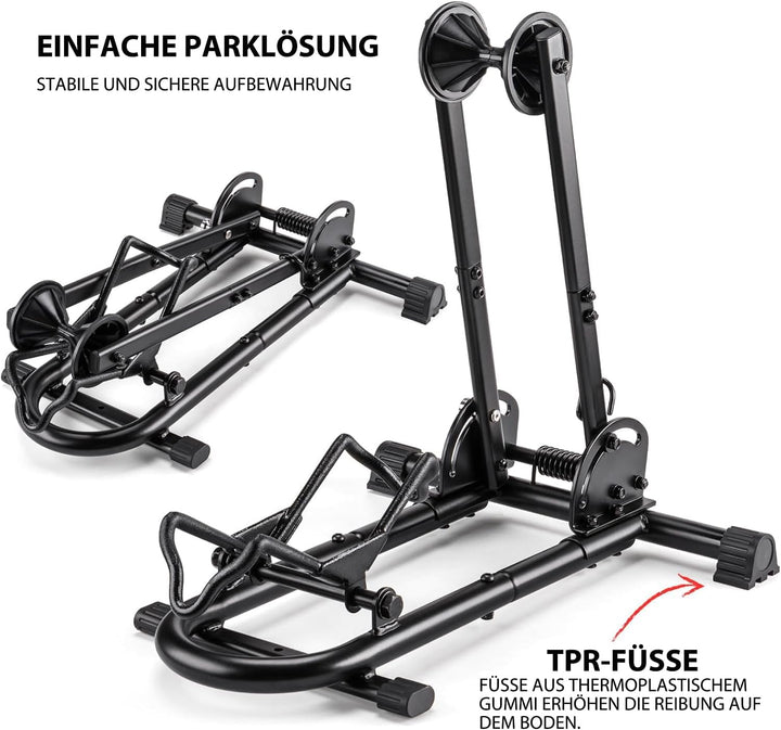 CXWXC Fahrradständer Boden 26 bis 29 Zoll und 650C -700C,Fahrrad Ständer für Ihre Garage,Haus oder F