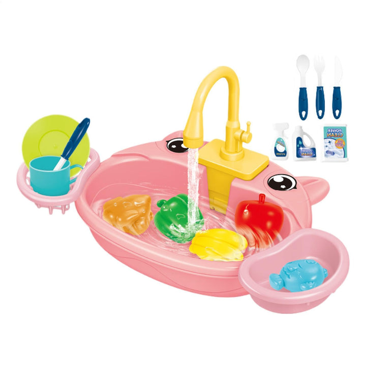 Spielwaschbecken für Kinder Küchen-Wasserspielzeug-Set | Outdoor-Kinderspüle draussen, Sommer Kinder