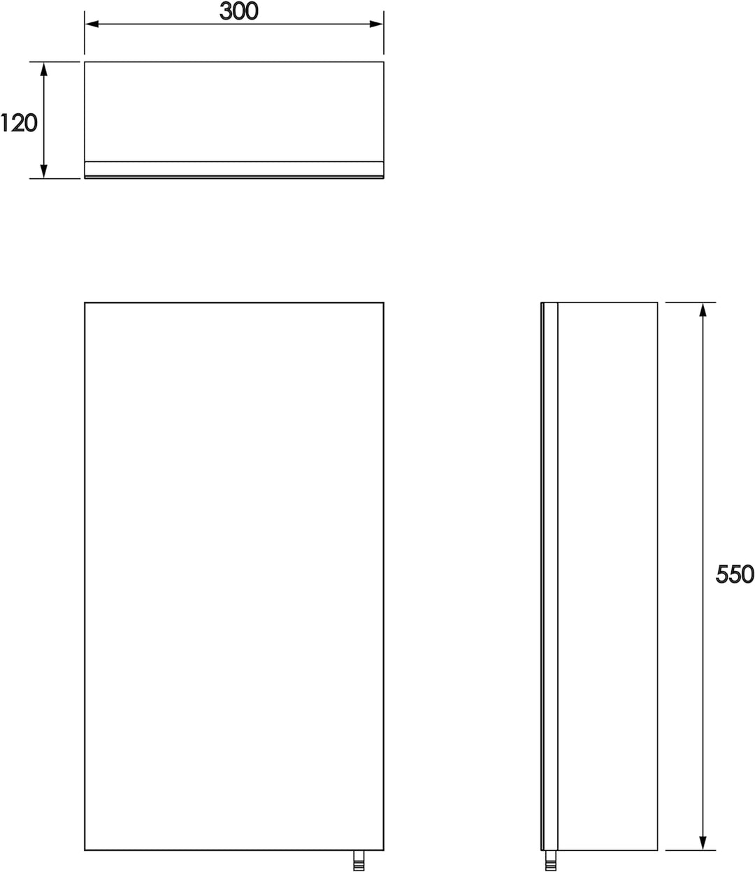 Croydex Anton Schrank, 1 Tür, Edelstahl Standard-Einzeltür, Standard-Einzeltür