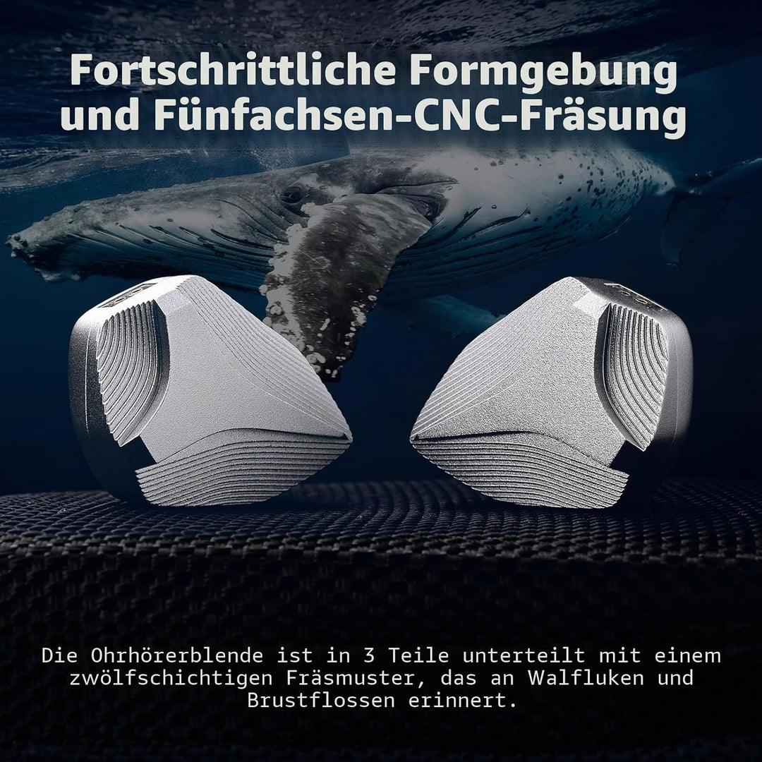 Hidizs MP145 HiFi-In-Ear-Monitore mit magnetischem Treiber, flach, ultradünn, 14,5 mm, ergonomisches