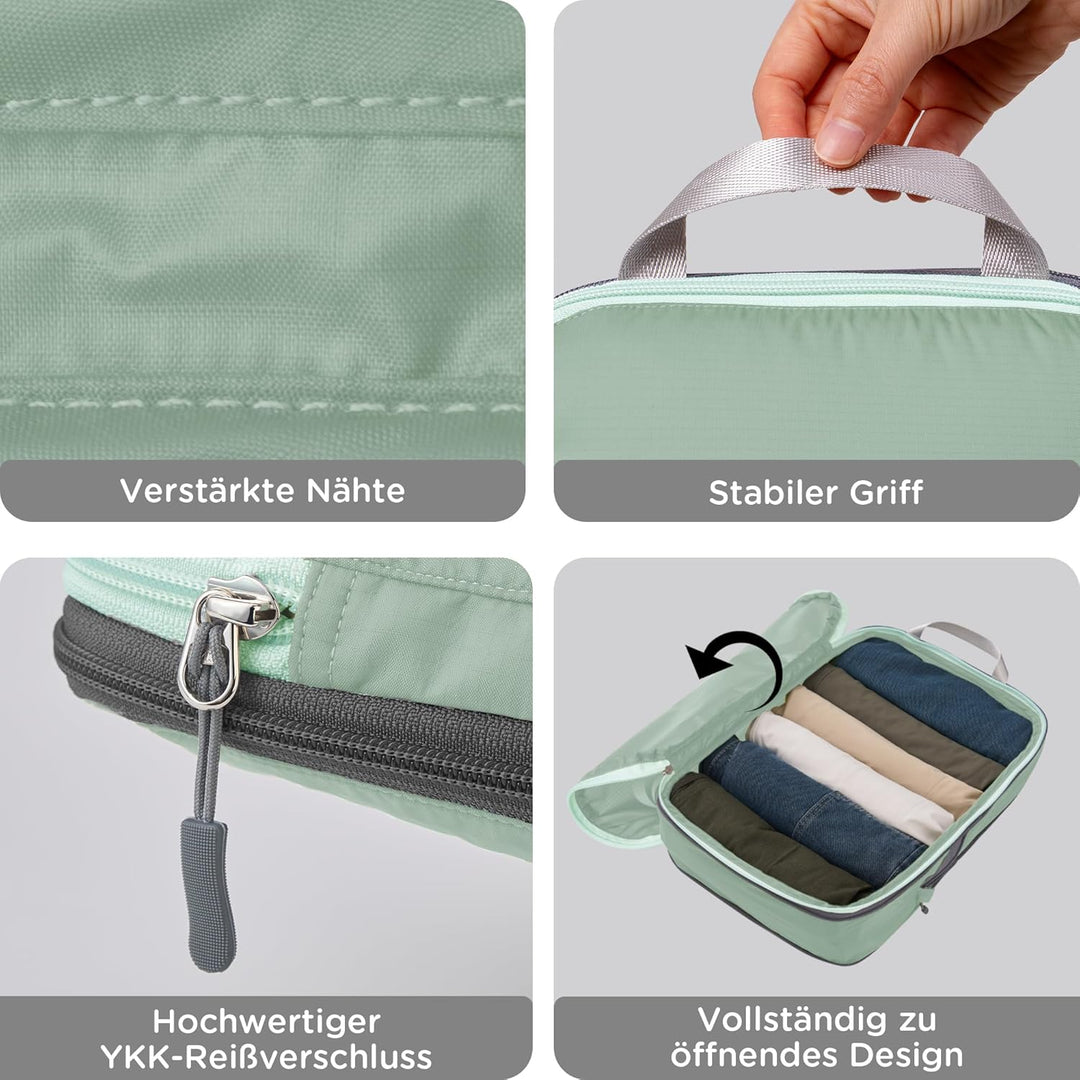 Cipway Kompression Koffer Organizer Set für Rucksack ，Ultraleichte Packtaschen Compression Packing C