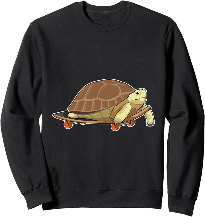 Schildkröte Skater Skateboard Sport Sweatshirt