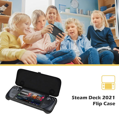 ProCase Hülle für Steam Deck, Flip Cover Kompatibel mit 7 Zoll Valve Steam Deck Case Schutzhülle Mag