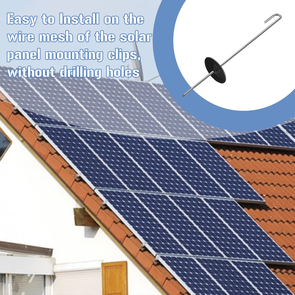 Klammern für Solarpanel-Schutzgitter, Edelstahl Solarmodul für Solarpanel-Vogelschutzgitter, Klammer