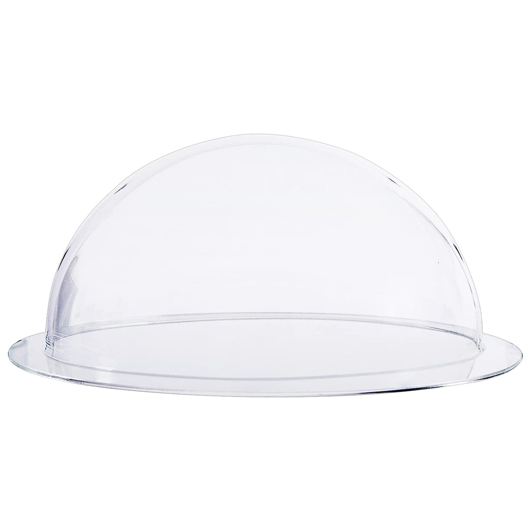 HMF 46740 Halbkugel aus Acryl mit Krempe, DIY Acrylhaube | Ø 40 cm | Transparent 400 mm, 400 mm