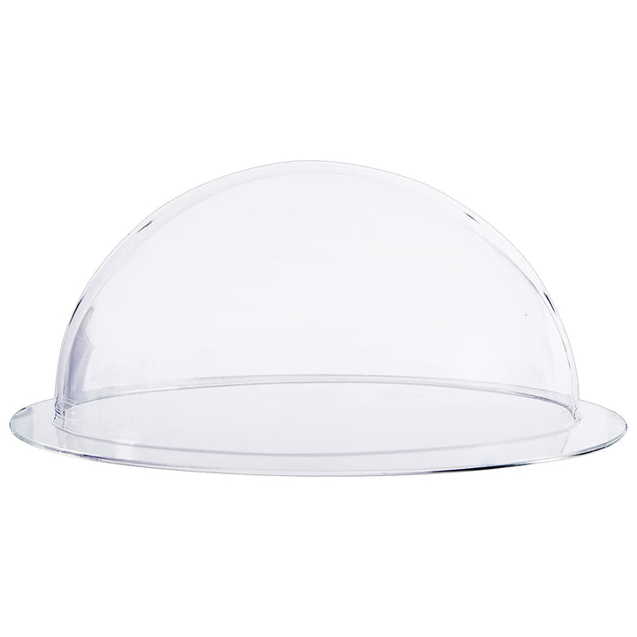 HMF 46740 Halbkugel aus Acryl mit Krempe, DIY Acrylhaube | Ø 40 cm | Transparent 400 mm, 400 mm