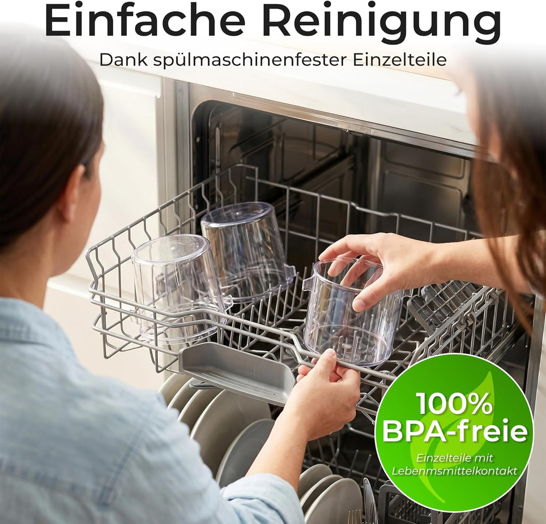 KLAMER Eismaschine, 12 Programme für Eiscreme, Gelato, Sorbet, Frozen Yogurt, Slushie & Milkshake, M