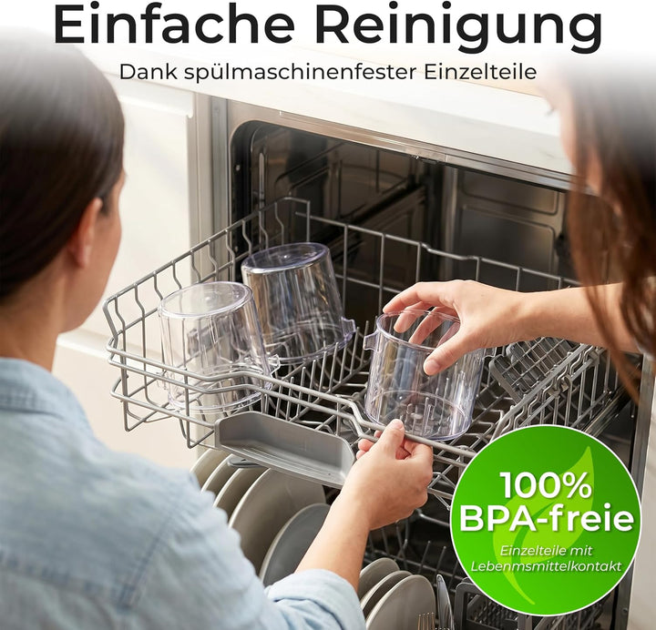 KLAMER Eismaschine, 12 Programme für Eiscreme, Gelato, Sorbet, Frozen Yogurt, Slushie & Milkshake, M