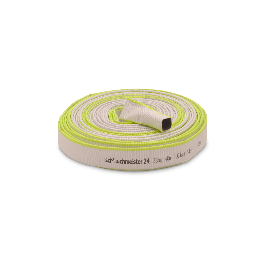 Ø 38 mm - 1 1/2 Zoll, 40 Meter Gewebeschlauch | Industrieschlauch | Bauschlauch | Flachschlauch Gewe