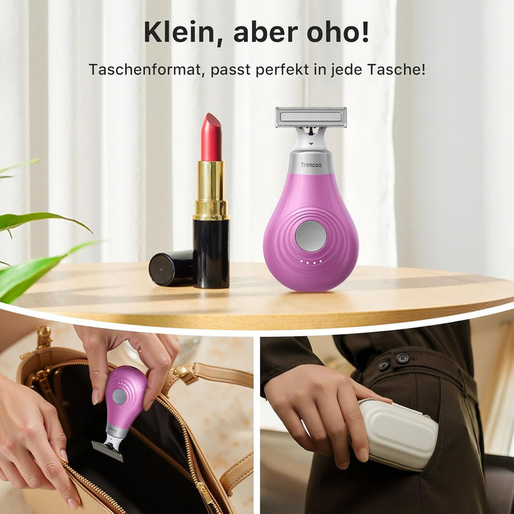 Damen Reise Elektrischer Trimmer Intim Schamhaarentfernung Elektrischer Body Groomer Kleiner Tragbar