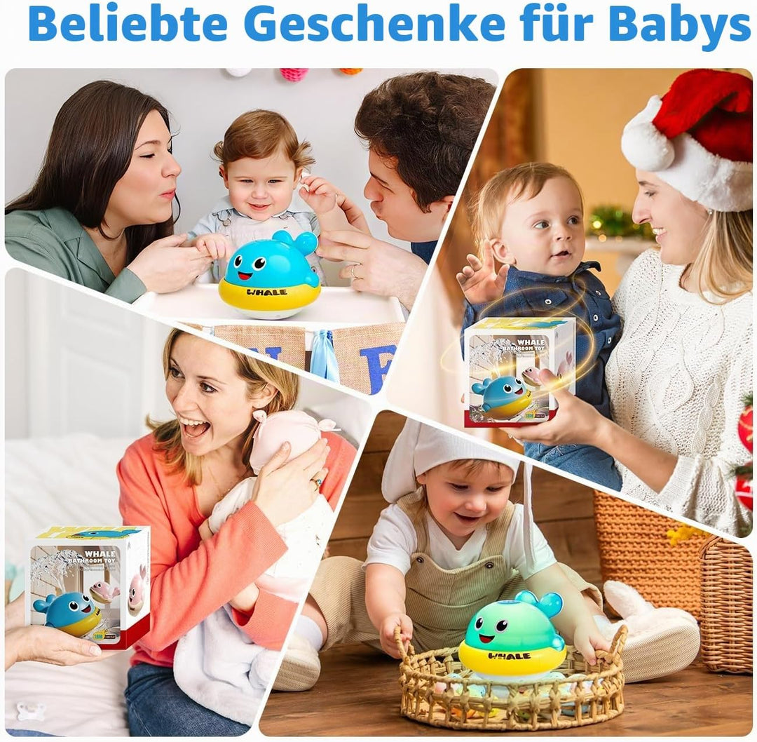 Leuchtendes Badespielzeug Baby ab 1-2 Jahre: Badewannenspielzeug ab 1 2 3 Jahr - Wasserspielzeug Gar