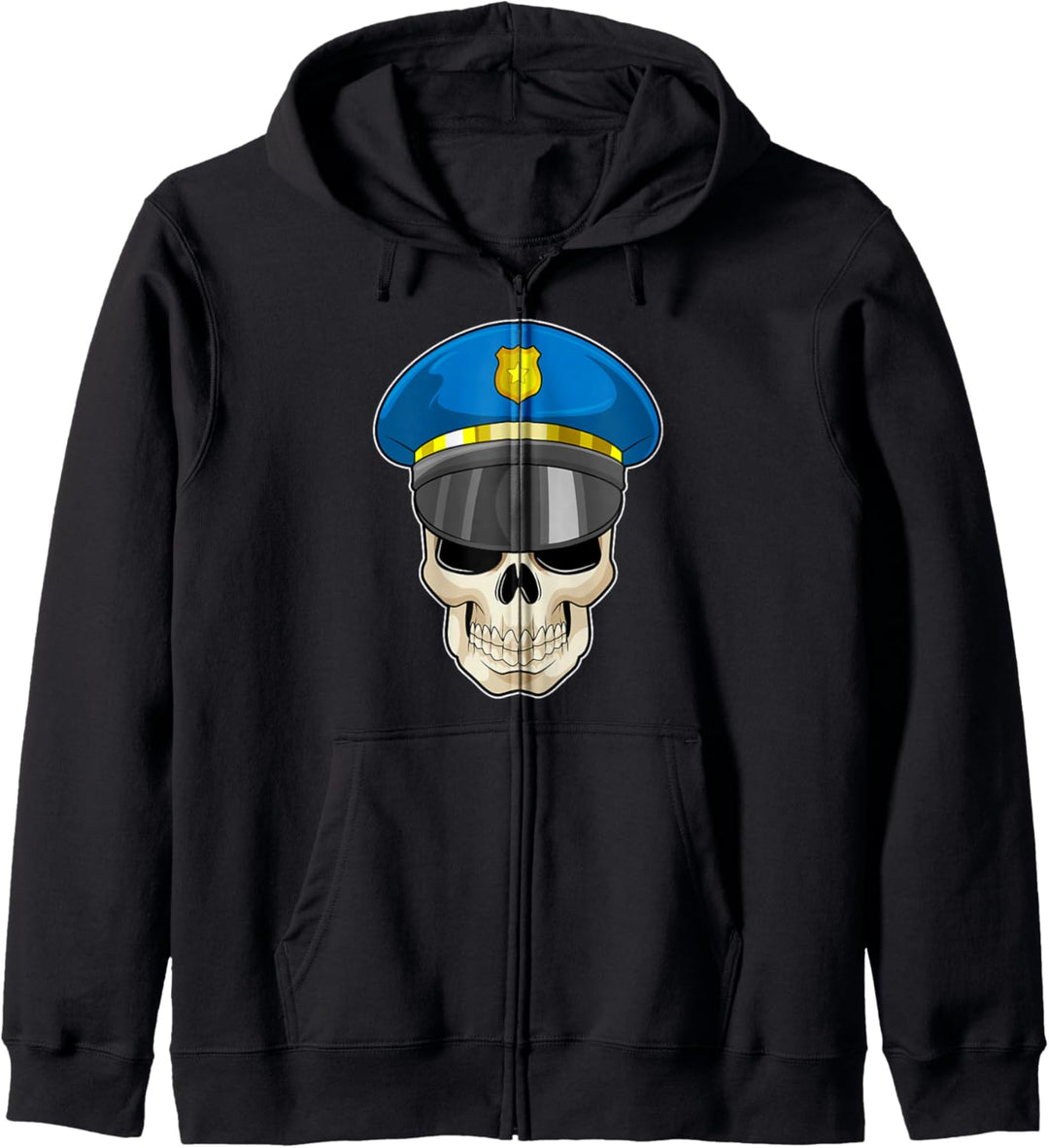 Polizist Polizei Polizeimütze Kapuzenjacke