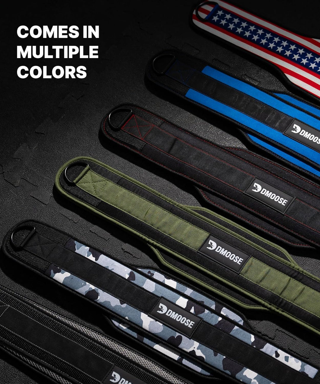 DMoose Fitness Premium Dip Gürtel mit Kette 36" Heavy Duty Stahlkette, Comfort Fit Neopren, Double S