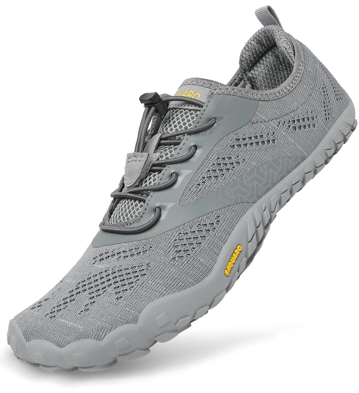 SAGUARO Unisex Barfussschuhe Indoor & Outdoor Fitnessschuhe, Gr. 36-48 39 EU Grau, 39 EU Grau