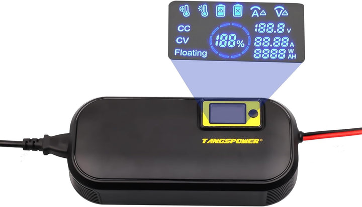 84V Ladegerät 8A Stromeinstellung Smart Charger mit Elektrofahrrad Auto Motorrad Roller E-Bike mit I