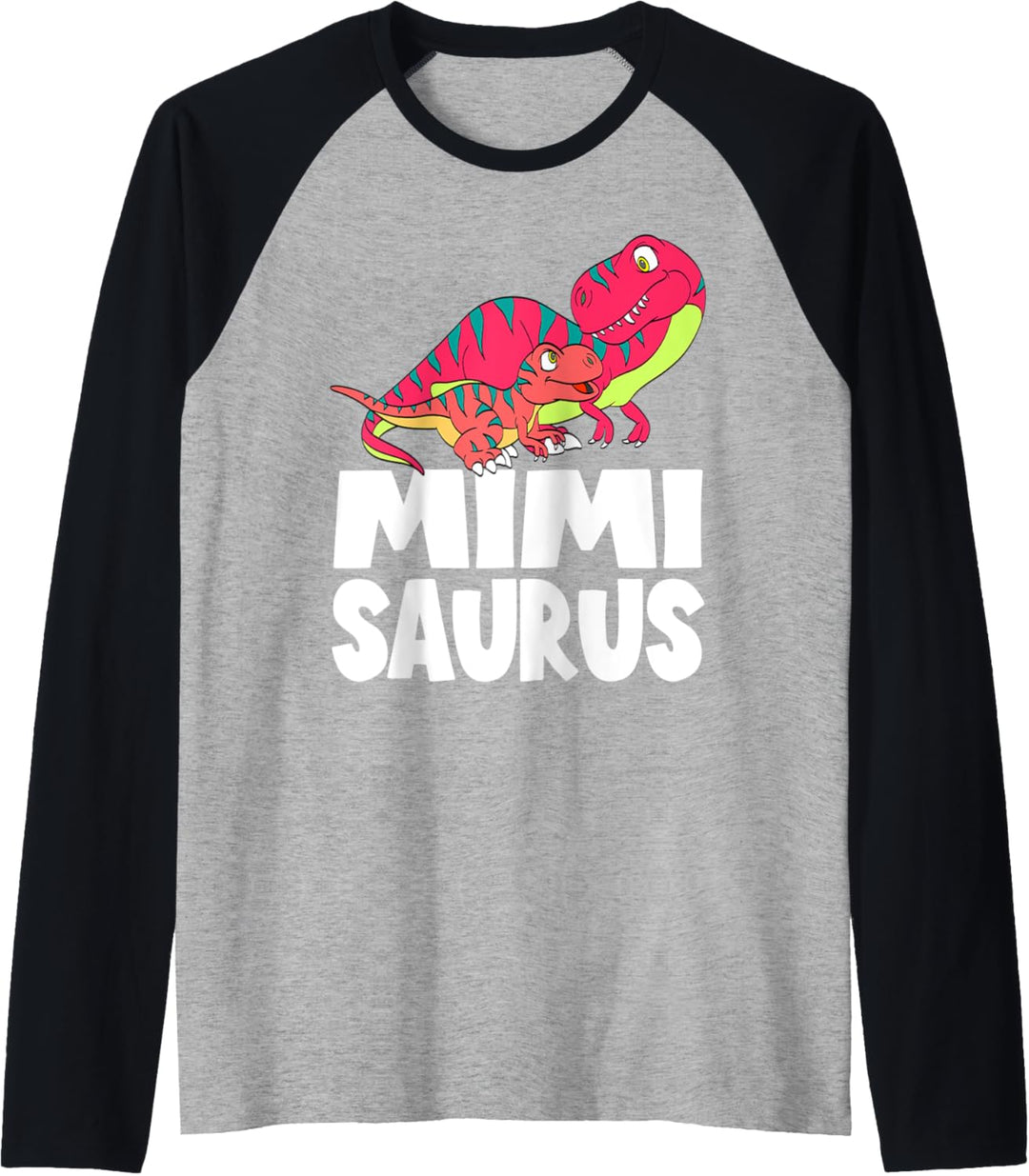 MimiSaurus Dinosaur T-Rex with Baby Mimi Saurus Mother Dino Raglan