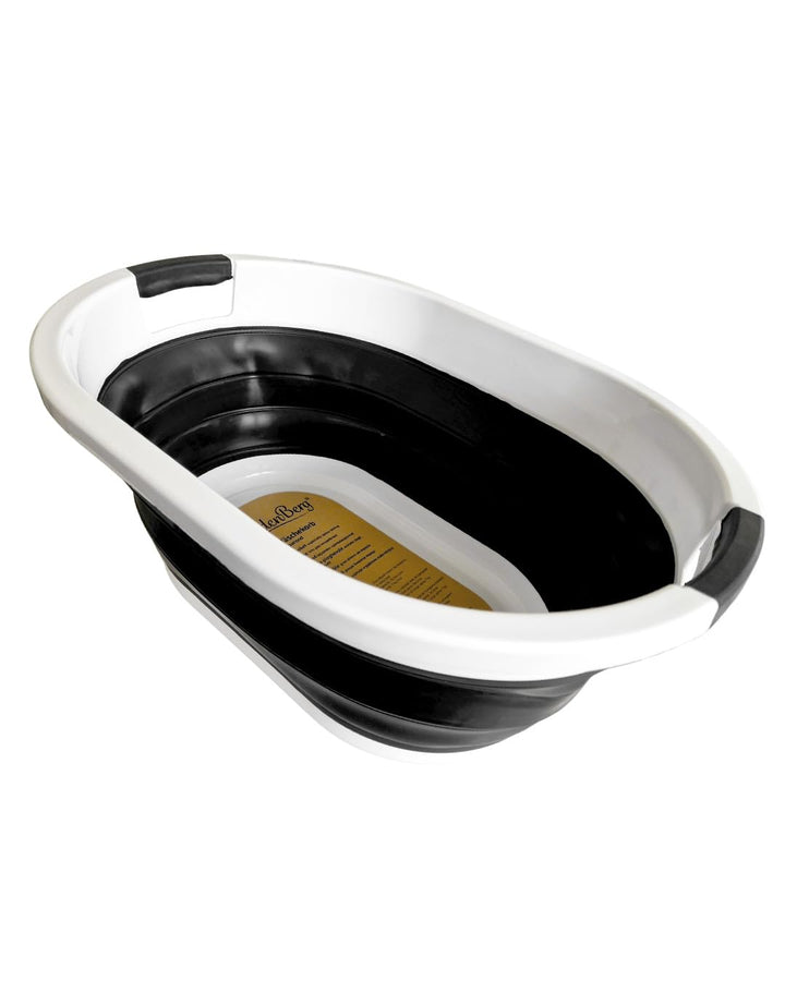 Linden Berg/Faltbarer Wäschekorb/schwarz / 36 L / 60,5 x 45 x 27 cm/platzsparend/BPA-frei / 7 kg Tra