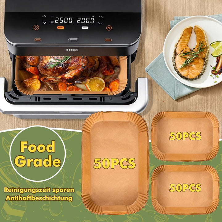 Heissluftfritteuse Zubehör für Cosori Dual Blaze 10L & Ninja AF500EU Foodi Flexdrawer 10,4L, BPA-fre
