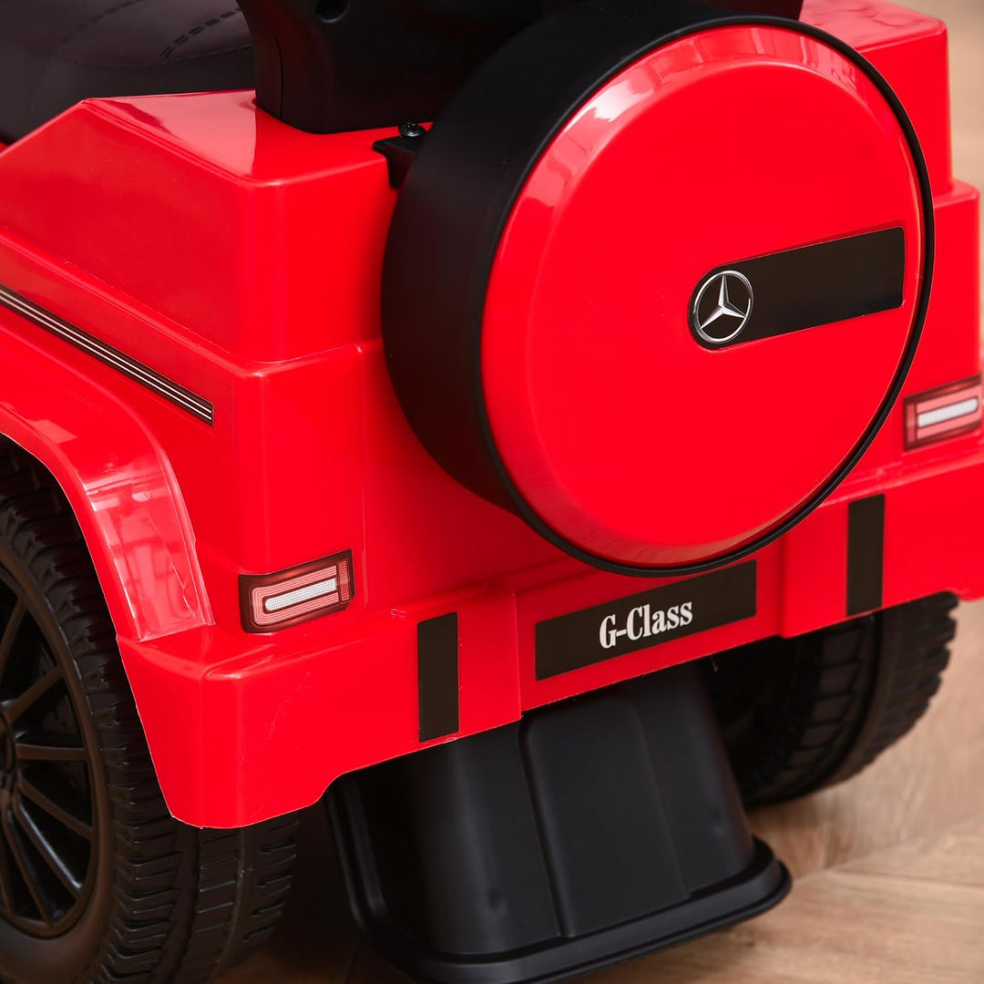 HOMCOM Rutschauto mit Schiebstange Mercedes-Benz G350 Rutschfahrzeug mit Lenkrad 3-in-1 Schiebeauto