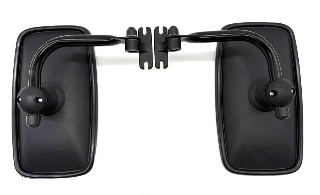 2x Aussenspiegel Seitenspiegel Rückspiegel ø15-28 Bagger 280x155 mm mit Spiegelarm Spiegelhalter Büg