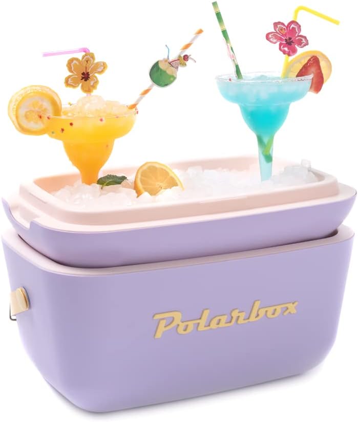 Kühlbox | Passive Kühlbox | Kühltaschen Polar in Retro Vintage Design aus Kunststoff mit polystyrol