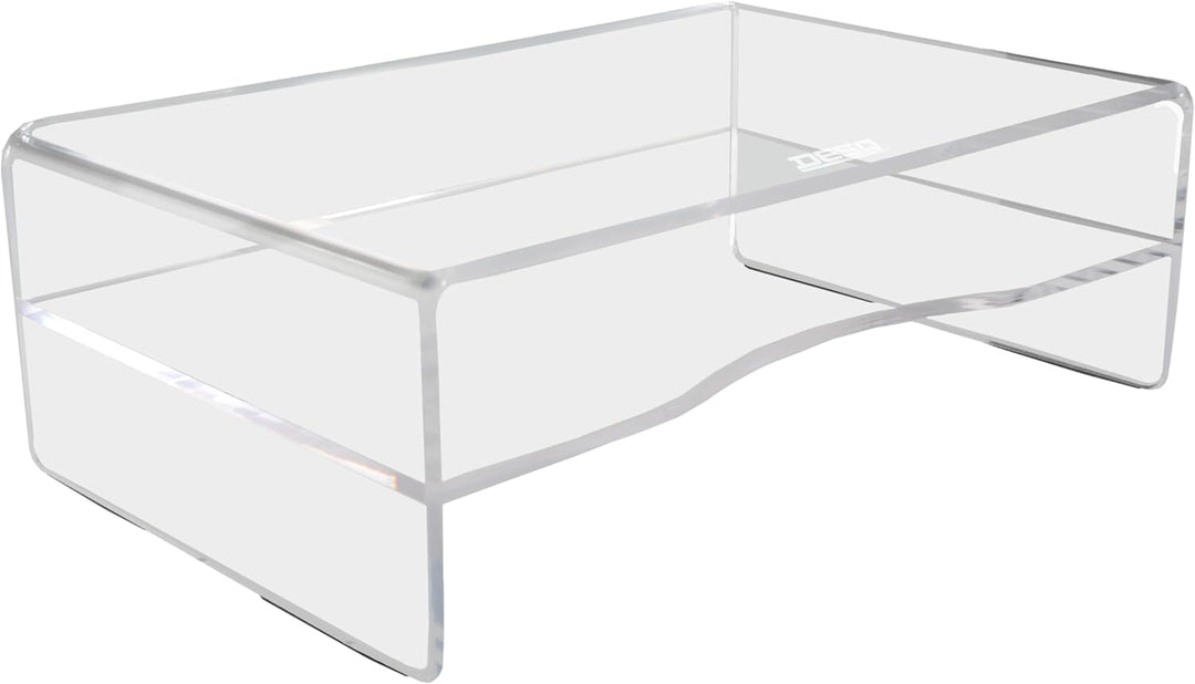 Desq Acryl Monitorständer Höhe 120 mm Briefablage Dutch Design, Transparent Mit Ablage, Mit Ablage