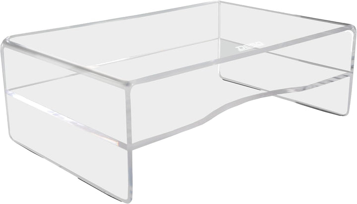 Desq Acryl Monitorständer Höhe 120 mm Briefablage Dutch Design, Transparent Mit Ablage, Mit Ablage