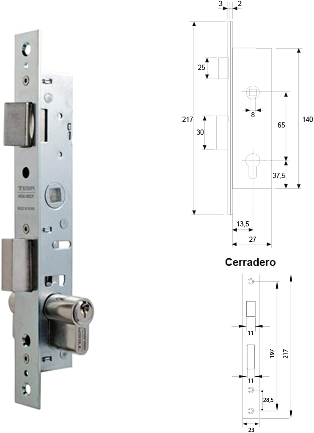 Tesa Assa Abloy Serratura 2200, 2200