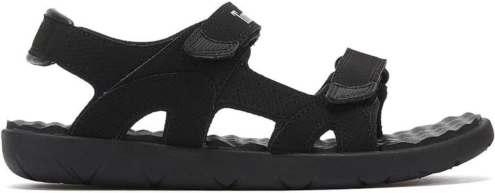 Timberland Unisex Kinder Perkins Row 2-Strap (Youth) Sandalen 23 EU Schwarz Black Xv0, 23 EU Schwarz