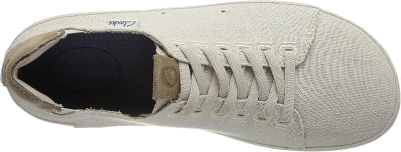 Clarks Herren Higley Lace Sneaker 44 EU Sand Canvas, 44 EU Sand Canvas