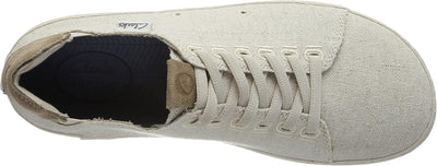 Clarks Herren Higley Lace Sneaker 46 EU Sand Canvas, 46 EU Sand Canvas