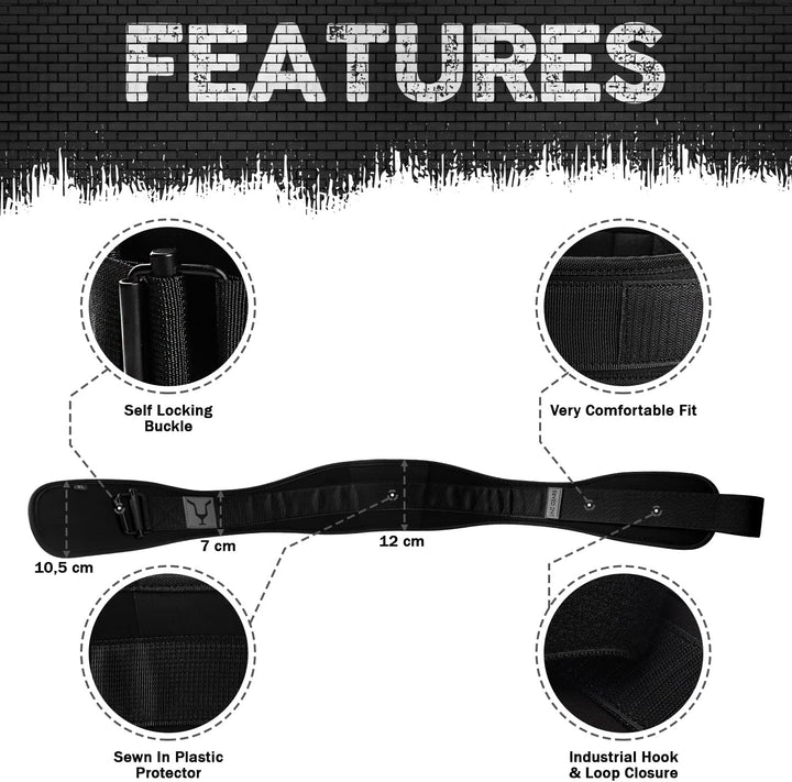 JAG Gewichthebergürtel Herren und Damen - Auto Lock Lifting Belt mit Zughilfen Bodybuilding für Kraf