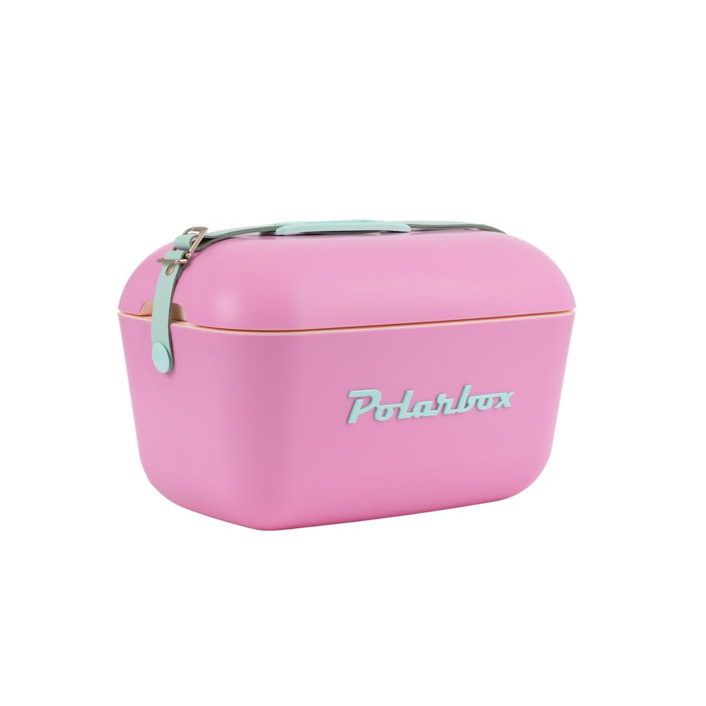Kreher® Kühlbox Passive Kühlbox Kühltaschen Polar in Retro Vintage Design aus Kunststoff mit polysty