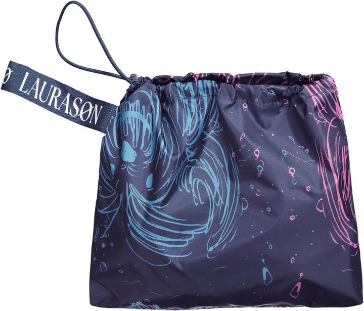 Laurasøn Funktions-Regencape, Unisex, Print, Kapuze 841281 Hortensie Einheitsgrösse, Hortensie Einhe